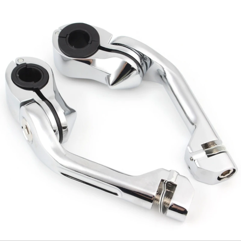 

Motorcycle Footpeg Clamp 1-1/4Inch 32Mm Foot Rests Footpeg Long Angled Highway Engine Guard For Electra Glide Road Glide