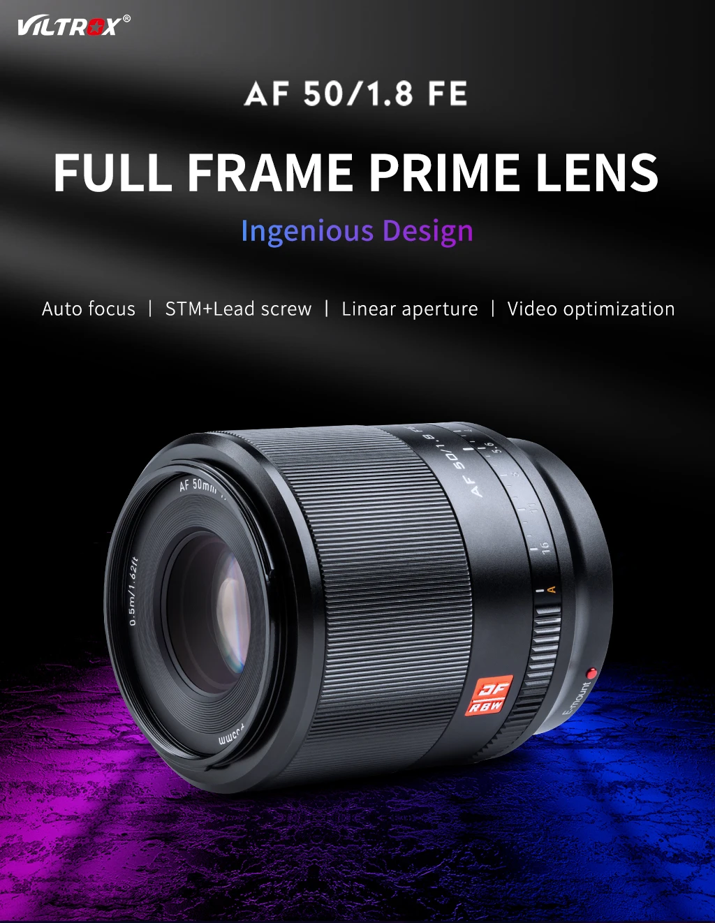 

VILTROX 50mm 35mm 24mm F1.8 Lens E Mount Lens Full Frame Lens Auto Focus Lens For Sony E Mount Sony Lens A7III A6400 Camera Lens