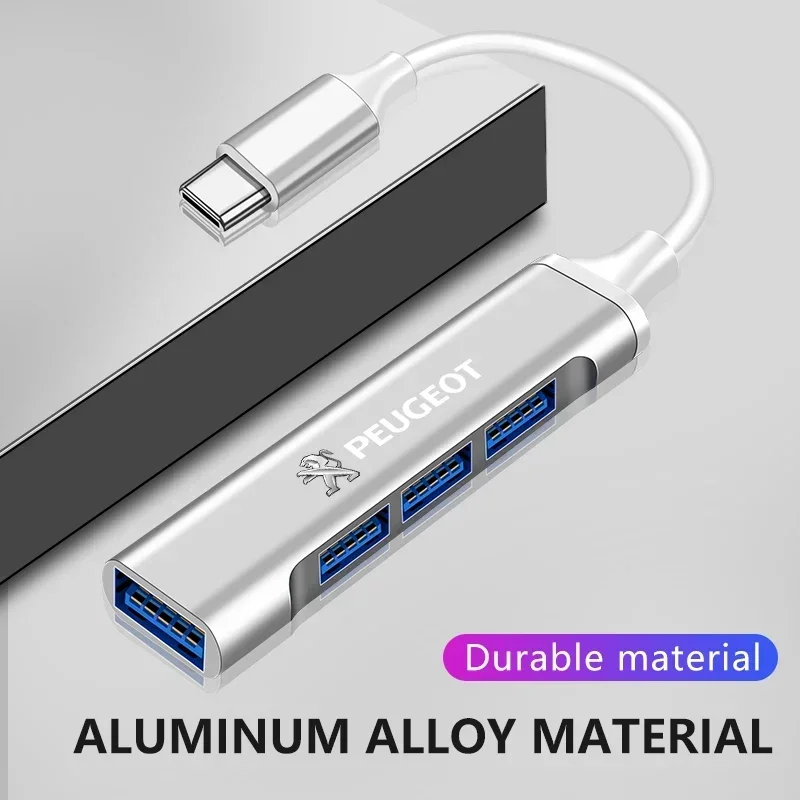 Поворотный USB-адаптер типа с USB-разветвитель несколькими портами для Peugeot 206 307 308