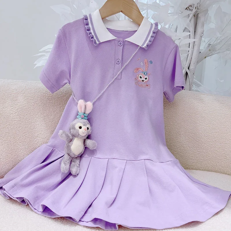 

Детские платья Disney StellaLou, мультяшное милое платье кролика для девочек, платье принцессы, детская одежда, очаровательные подарки на день рожд...