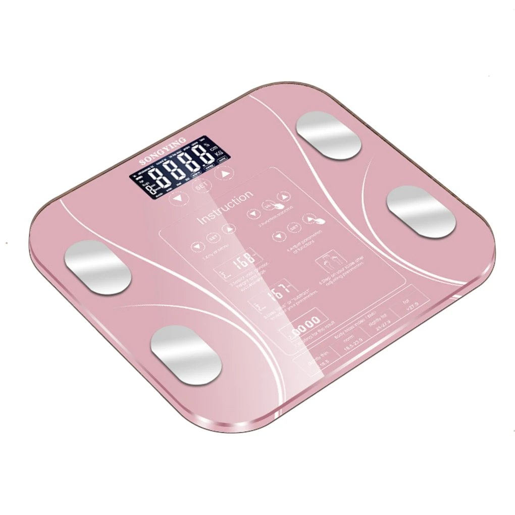 Body Fat BMI Scale Digital Human Weight Scales Floor LCD Display Body Index Electronic Smart Weighing Scales