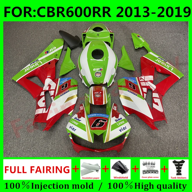 

Полный комплект обтекателей для мотоцикла подходит для CBR600RR F5 2013 2014 2015 2016 2017 CBR600 RR CBR 600RR полный комплект обтекателей красный зеленый