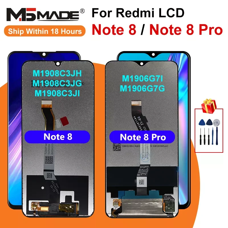 

6.3" Display For Xiaomi Redmi Note 8 LCD Display Touch Screen Digitizer Assembly For Redmi Note 8 PRO LCD Replacement Parts
