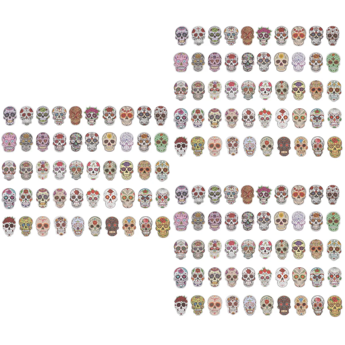 

150 Pcs Horror Vinyl Stickers Head Stickers Stickerss Journaling Water Bottle Car Small Pvc Self-adhesive Decals