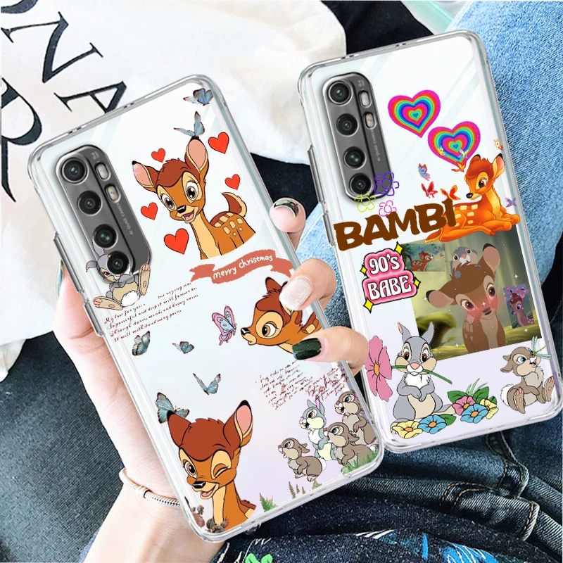 

Disney Fawn Bambi Cool Transparent Phone Case For Xiaomi Mi 13 12T 12S 12X 12 11 11T 11i 10T 10 Pro Lite Ultra 5G Cover