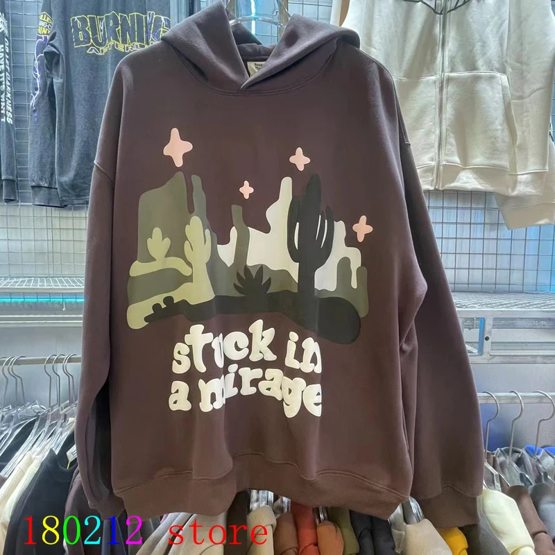 

Stuck In A Mirage Broken Planet Fleece Hoodie Best Quality Foam Cactus Stars Print Sweatshirts Men Women Kanye West Pullover