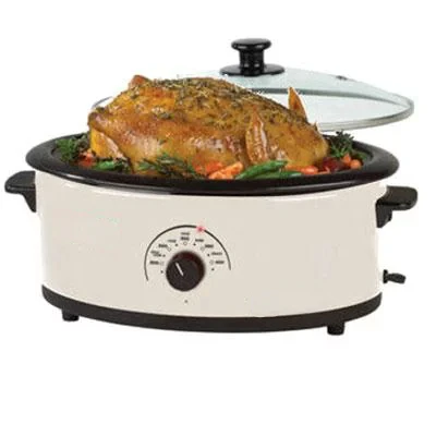 

Qt. Ivory Roaster with Porcelain Cook Well, 4816-14