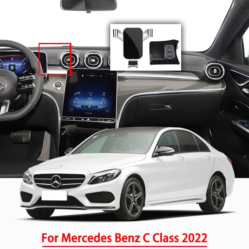 

Автомобильные аксессуары, держатель для Mercedes Benz C Class 2022, специальный кронштейн для гравитационной навигации, поддержка GPS