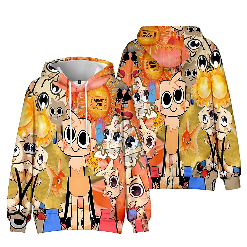 Новинка Толстовка Dandy's World с капюшоном свитшот аниме-героями забавный