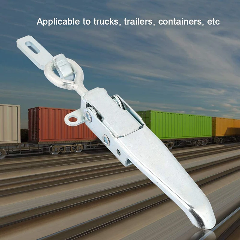 

Heavy Duty Catch Lock Cabinet Boxes Spring Loaded Latch Catch Toggle Hasp For Truck Trailer Body Clamp Lockable Hasps