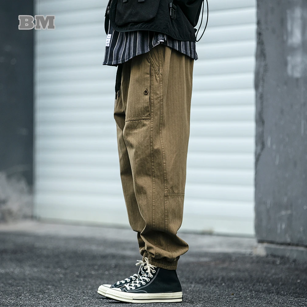 

Японская уличная одежда, тактические брюки высокого качества, повседневные Джоггеры в стиле Харадзюку, модные брюки-карго, Мужская одежда, ...