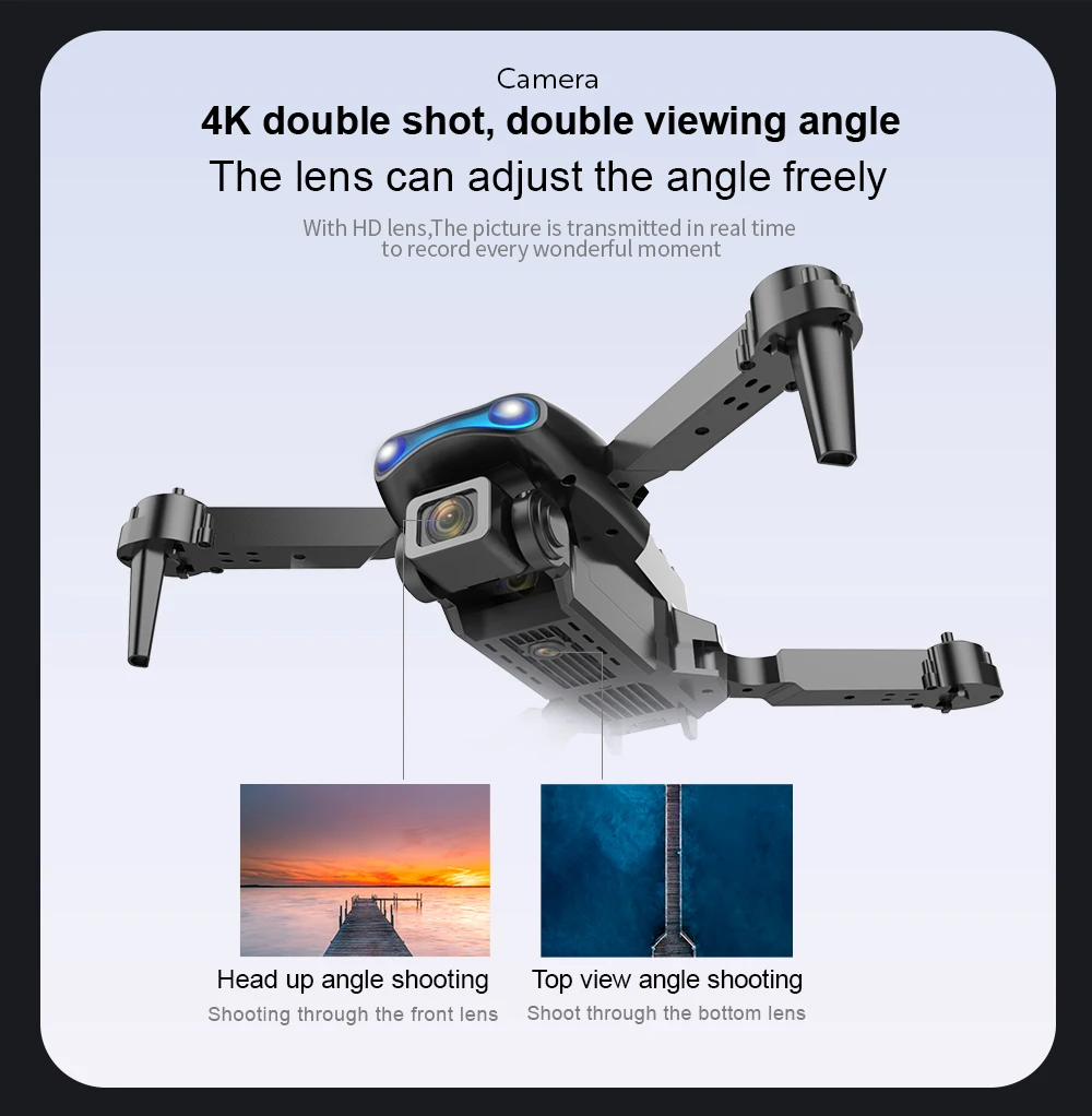 

E99 Pro 4K камера Дрон складной Квадрокоптер FPV Дрон с HD одиночной/двойной камерой s