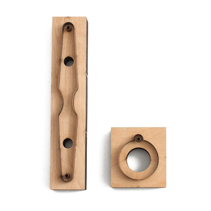 

Q81D Wooden Keychain Die Cutting Leather Mold for DIY Art Crafts Leather Accessory Key Chain Jewelry and Home Decoration