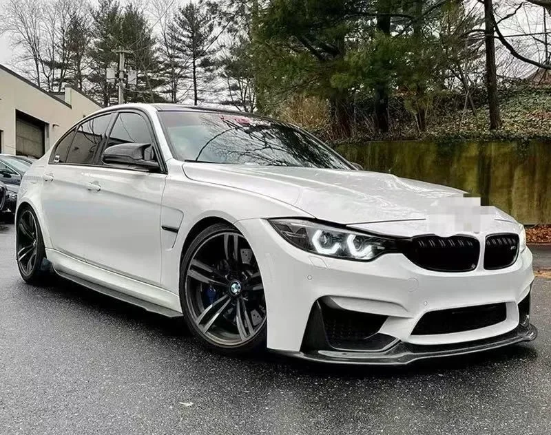 Фото Для BMW M3 F80 M4 F82 F83 2015-2020 передний бампер, губа CS, стиль, разветвитель, диффузор, спойлер, модификация, внешняя настройка, автозапчасти №3