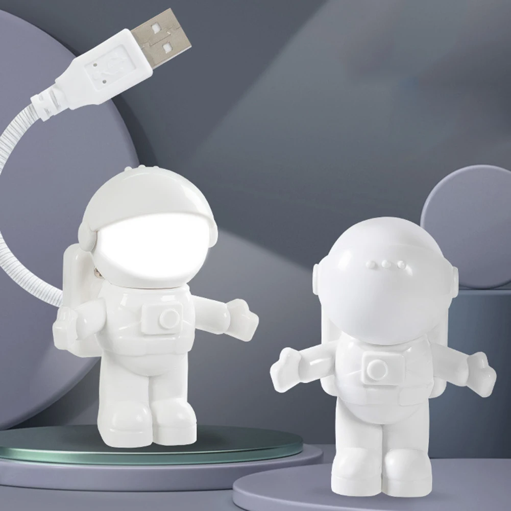 

USB Powered LED Night Light Astronaut Shape Reading Desk Lamp Creative Spaceman Pattern Computerr USB Night Light