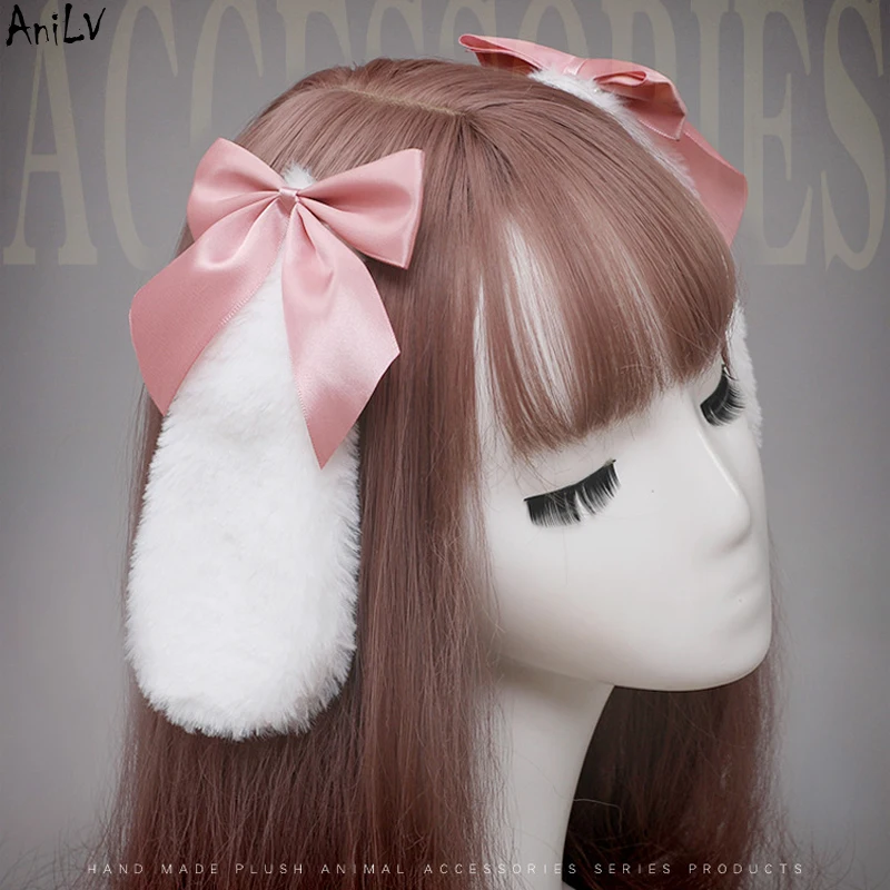 

AniLV Anime вечерние Cute Gilr, плюшевый головной убор, косплей