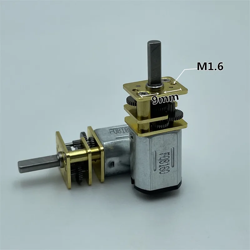 1 шт. Mini N20 полностью Металлическая фотосессия DC 3V- 6V 35RPM-70RRPM медленная скорость высокий крутящий момент D-вал для игрушечного автомобиля