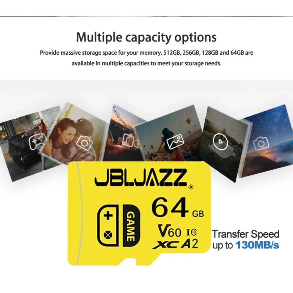 Фото Высокоскоростная ударопрочная карта памяти Micro SD 128 ГБ, 256 ГБ, 512 ГБ, оригинальная карта памяти класса 10 для телефона, планшета, смарт-устройства, камеры №4