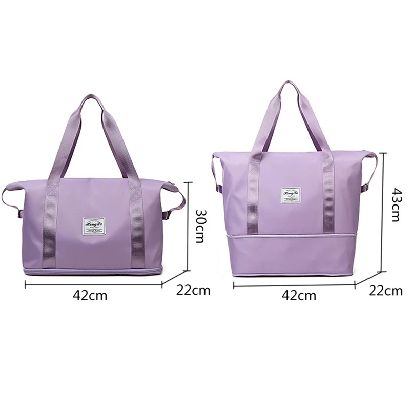 Fitness Travel Bags Waterproof Sports Yoga Exercise Handbag Women Shoulder Bags Sports Bag With Expandable Capacity