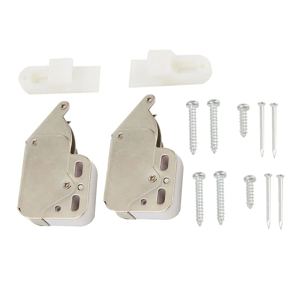 

2sets Mini Touch Latch Automatic Spring Push Catch Bounce Lock For Cabinet Cupboard Doors Furniture Hardware Accessories
