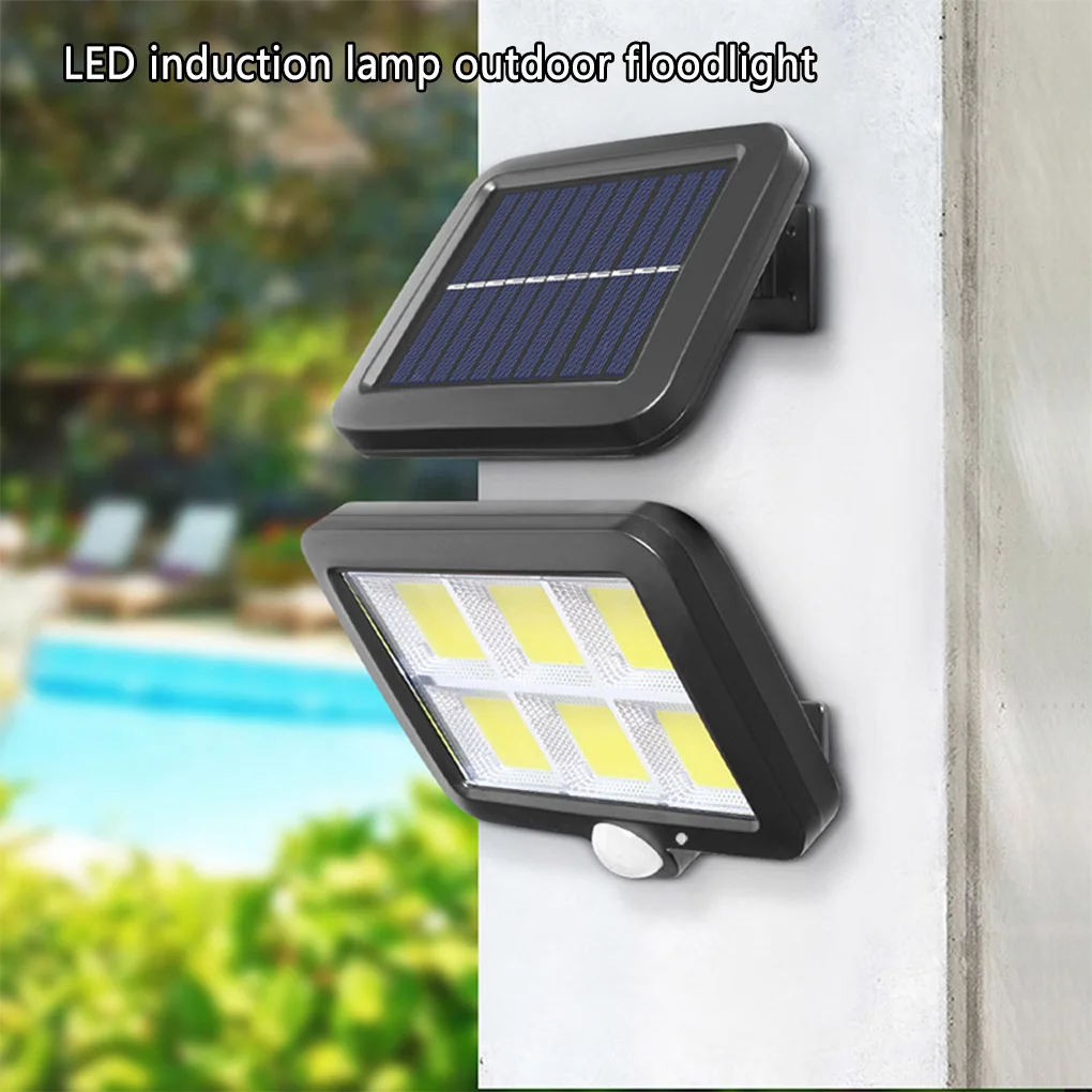

Home Outdoor 3 Modes Solar Power Light Courtyard Patio Backyard Sensing Lamp High Brightness Lighting Accessories 56LED