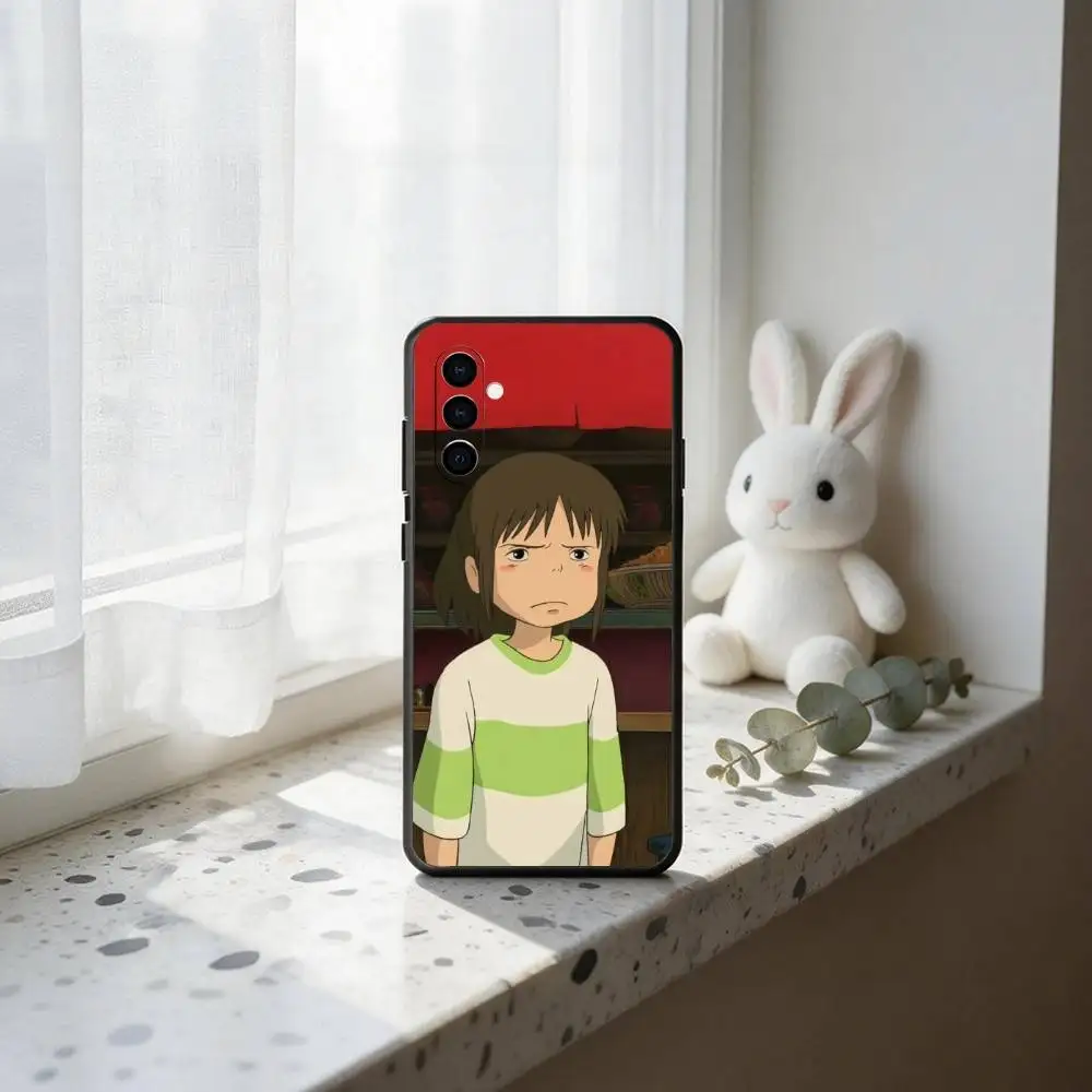 Милый и оригинальный чехол для телефона C-Chihiro Ogino для Samsung Galaxy A73, A72, A71, A70, A53, A52, A51 и других моделей, мягкий черный чехол (art.: 3920da0eeb973) - 3920da0eeb973