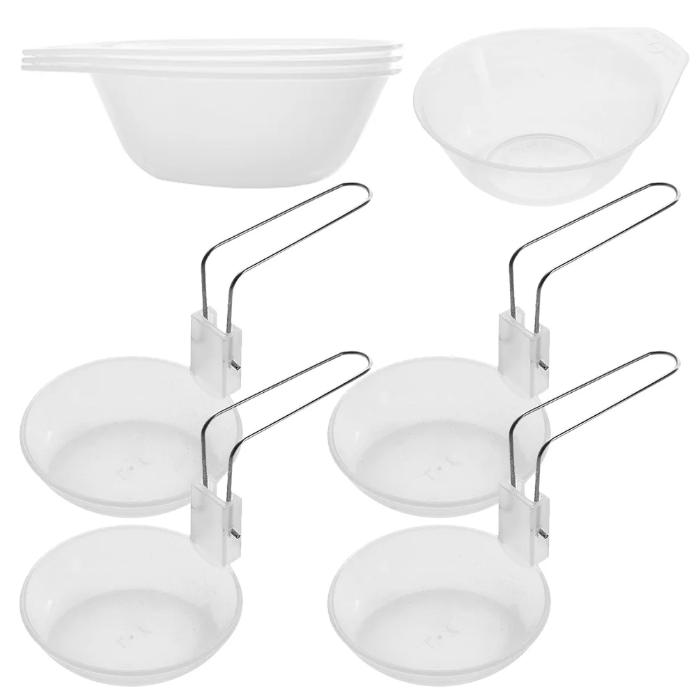 

Outdoor Tableware Bowls Camping Plastic Set Portable Soup Spoon Small Eating Serving Spoons Clear Barbecue Rice