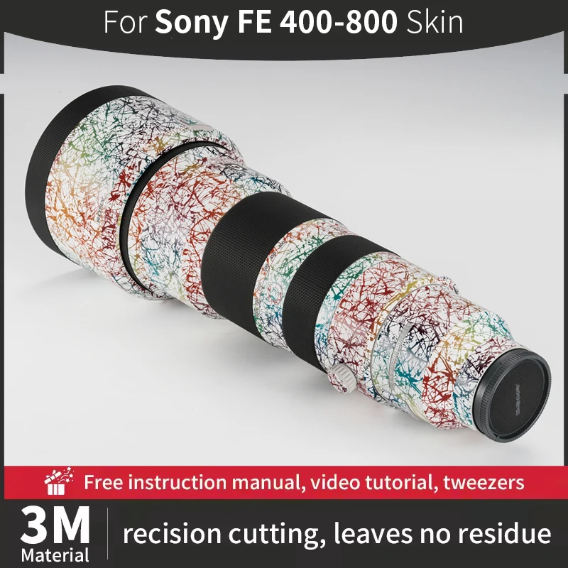Фото Для Sony 400 800 мм кожа, Sony FE400-800F6.3-8 G наклейка на объектив камеры, защита от царапин, защитная пленка для камеры, больше цветов №1