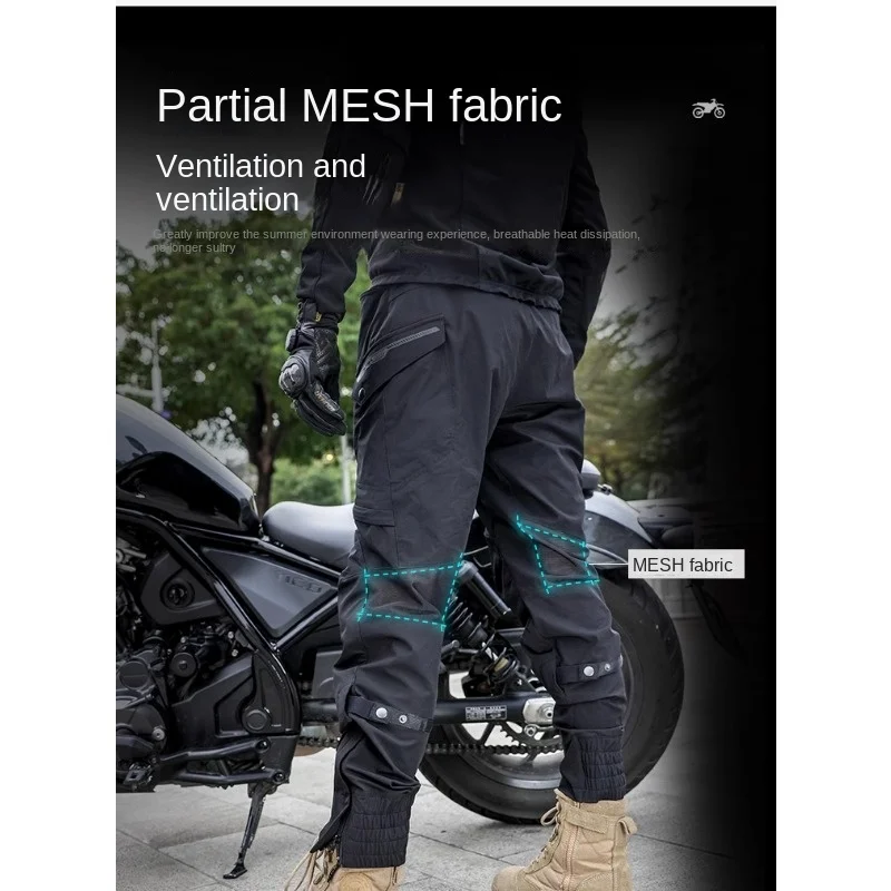 Мотоциклетные брюки Doohan мужские локомотивные повседневные вентилируемые и
