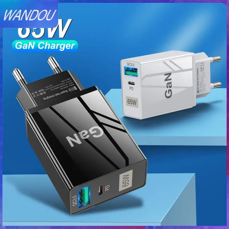 

Gan 65w Gallium Nitride Charger Phone Fast Charger Pure Pc Flame Retardant Material Fast Charger Korean Regulations GaN Charger