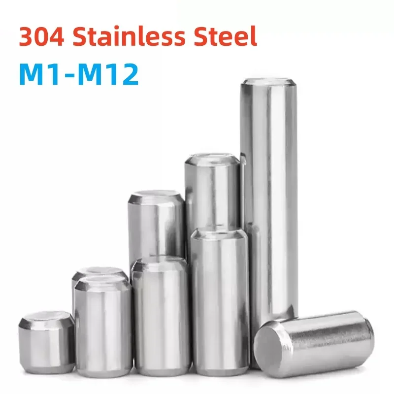 

Цилиндрический установочный дюбель M1 M1,5 M2 M2,5 M3 M4 M5 M6 M8 M10 M12 Твердые цилиндрические штифты из нержавеющей стали 304