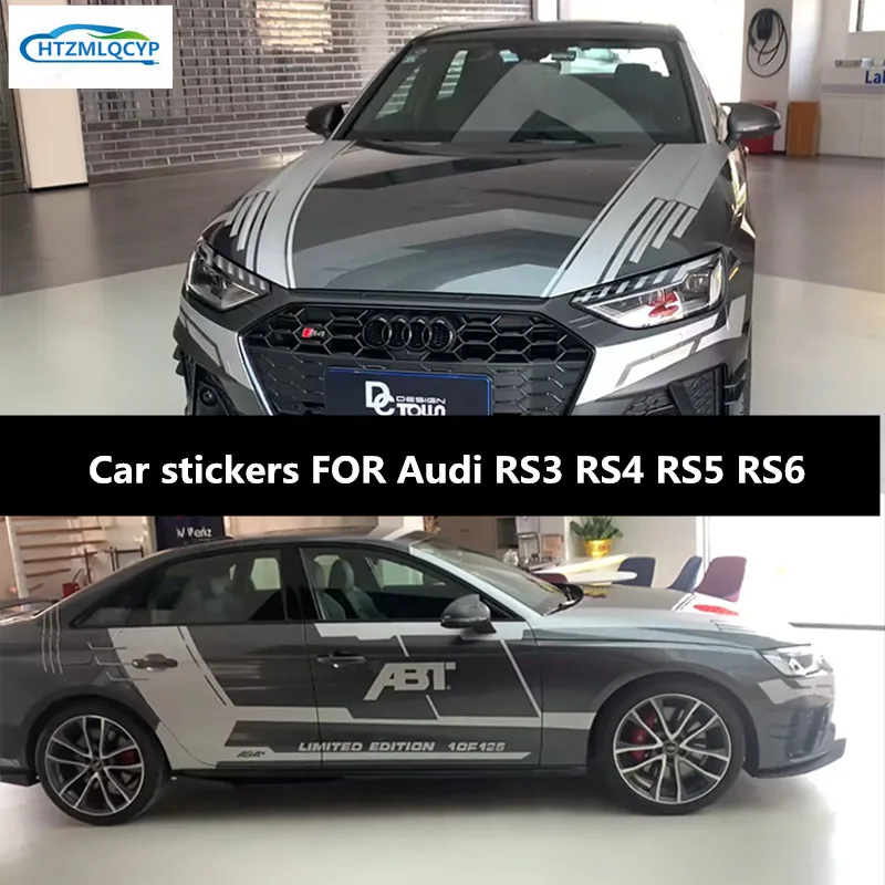 

Car stickers FOR Audi RS3 RS4 RS5 RS6 A4 A6 body appearance decoration personalized custom fashion sports decals film