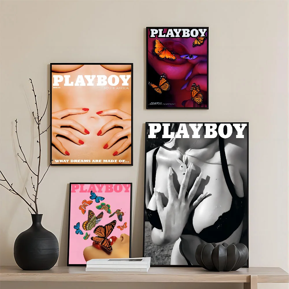 1 Шт. Ретро-стиль Плакат Playboy Наклейка Сделай Сам Настенное Искусство