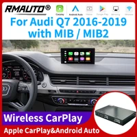 rmauto wireless apple carplay mib mib2 for audi q7 2016 2019 android auto mirror link airplay support reverse image car play