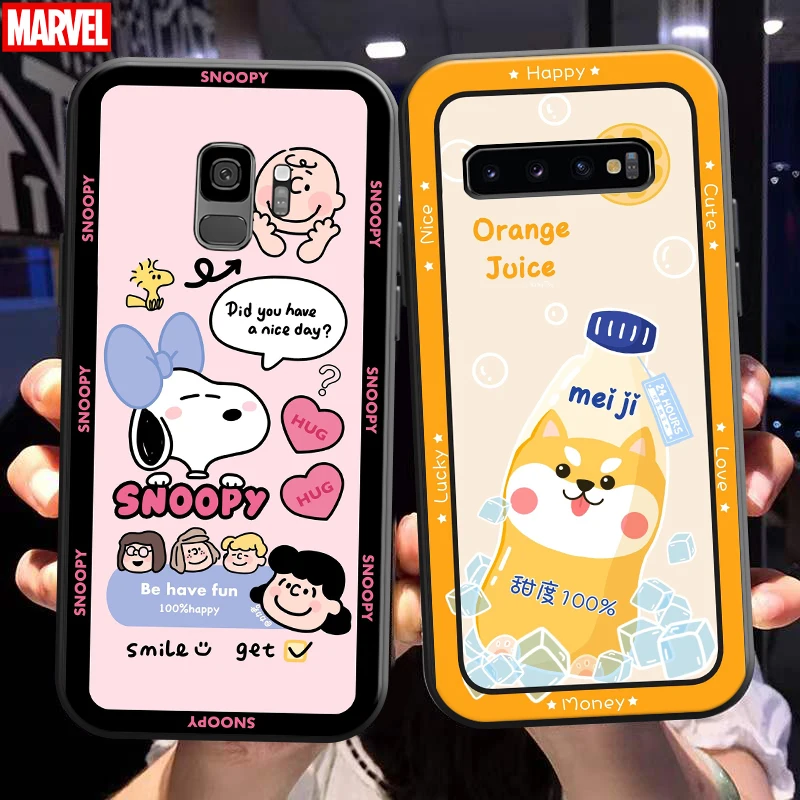 

Fashion Cute Cartoon Bear Phone Case For Samsung Galaxy S10 S10E S10 Lite S9 S8 Plus Samsung S10 5G TPU Soft Funda Black