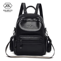 fashion women backpack leather purse large capacity school book bag shoulder bag for teenagers girls waterproof travel backpack