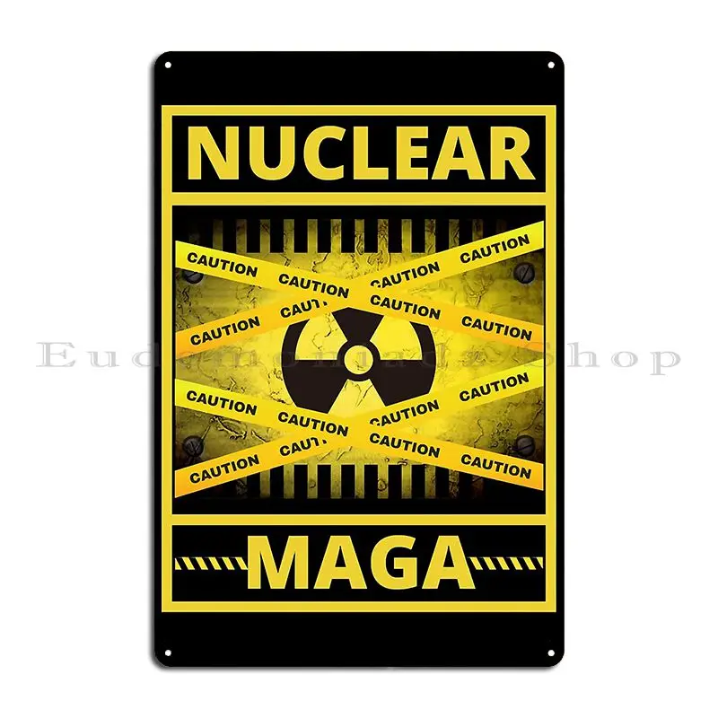 Nucl%C3%A9aire Maga США Drapeau Am%C3%A9ricain Металлическая табличка Плакат Клубная настенная