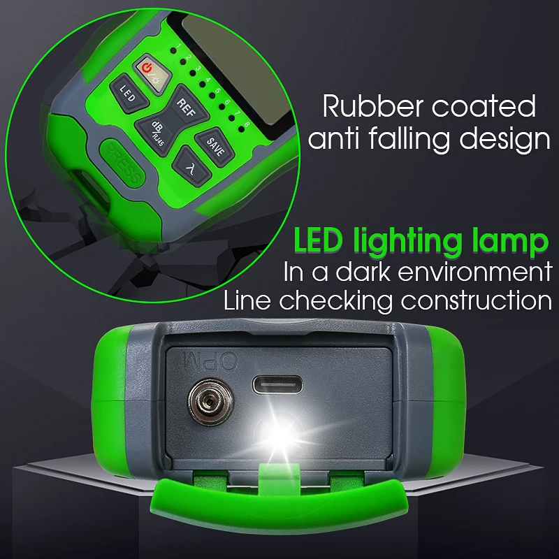 Mini Fiber Optical Power Meter AUA-MC5/MC7 Fiber Optical Cable Tester -70+10dbm or -50+26dbm