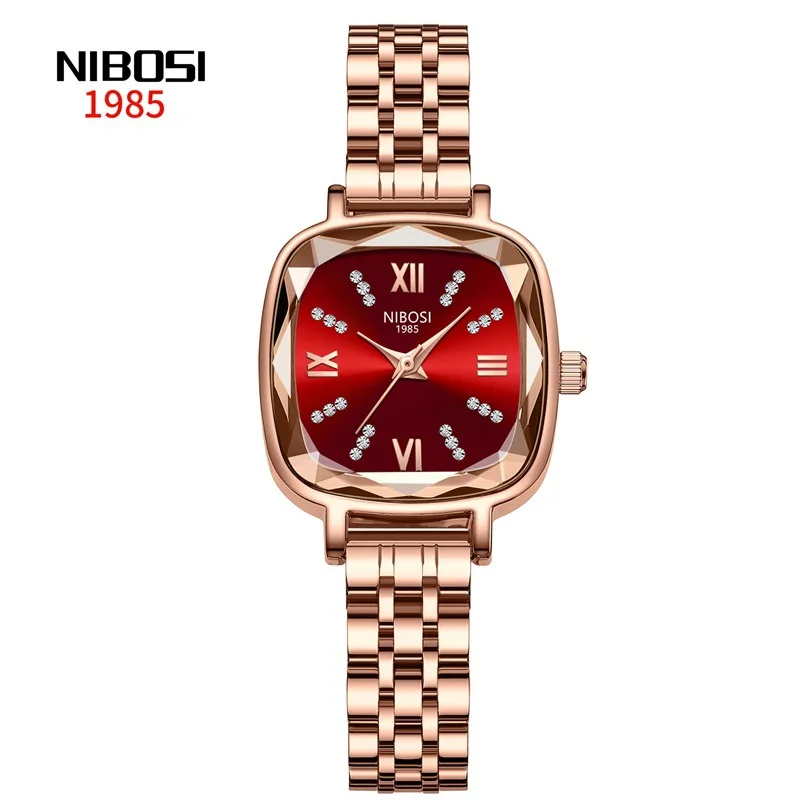 

NIBOSI Women Watches Luxury Stainless Steel Watch for Women Fashion Casual Rose Gold Bracelet Waterproof Ladies Wristwatches
