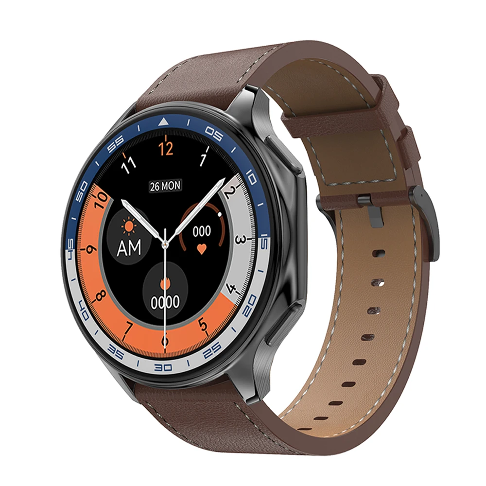 Фото Умные часы YLL-DT Watch X с AMOLED-экраном 1,43 дюйма, 4 ГБ памяти, измерением пульса, Bluetooth-звонками, водонепроницаемостью, голосовым помощником, для мужчин, спортивные смарт-часы №2