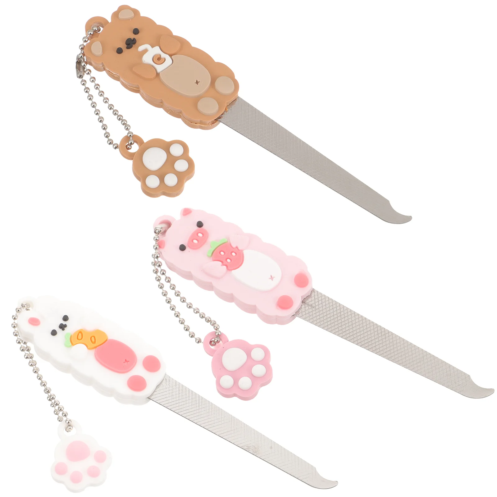 

Пилки декоративные из нержавеющей стали для маникюра и педикюра, 3 шт.