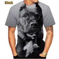 2022 New Listing 3D Pitbull Dog Printed Casual T-shirt Men/women's Cool Pitbull Graphic Hipster Short Sleeve Tops Tee