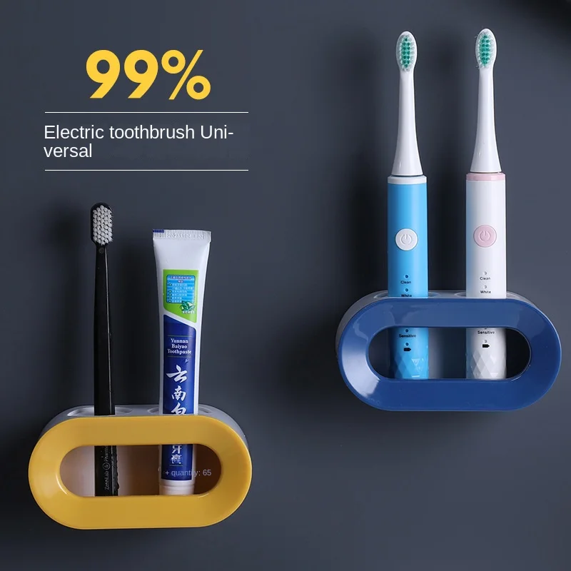 

Electric Toothbrush Holder Toothpaste Holders Toilet Storage Rack Bathroom Accessories Organizer Home Suction Rack Shelves Ins