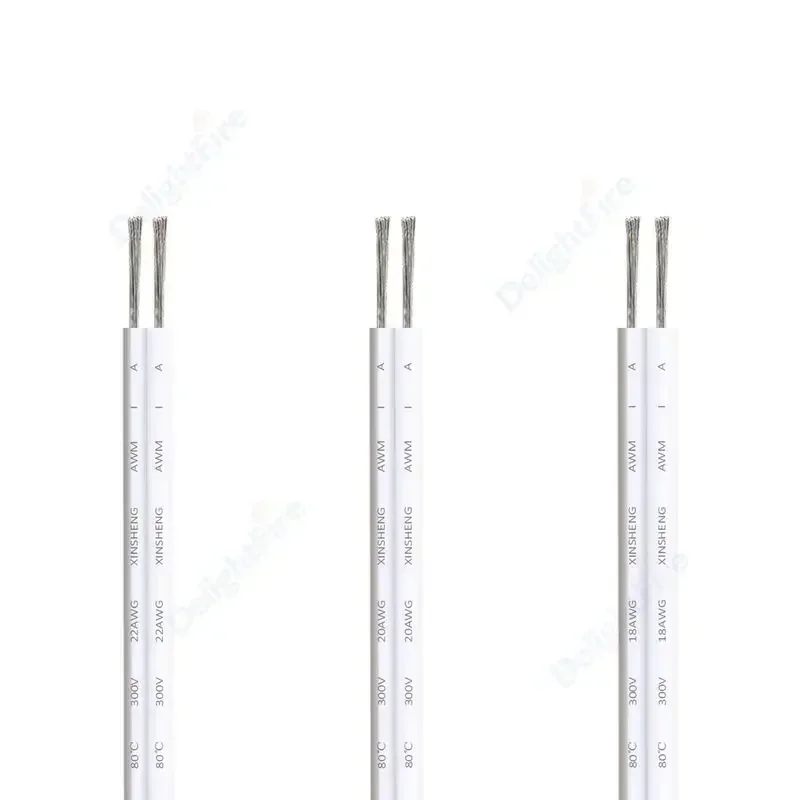 

Электрический провод 5-100 м, 2-контактный кабель светодиодной ленты, красный, черный, 5 В, 12 В, 2-ядерный JST, гибкий удлинительный кабель для лампы, автомобильной лампы