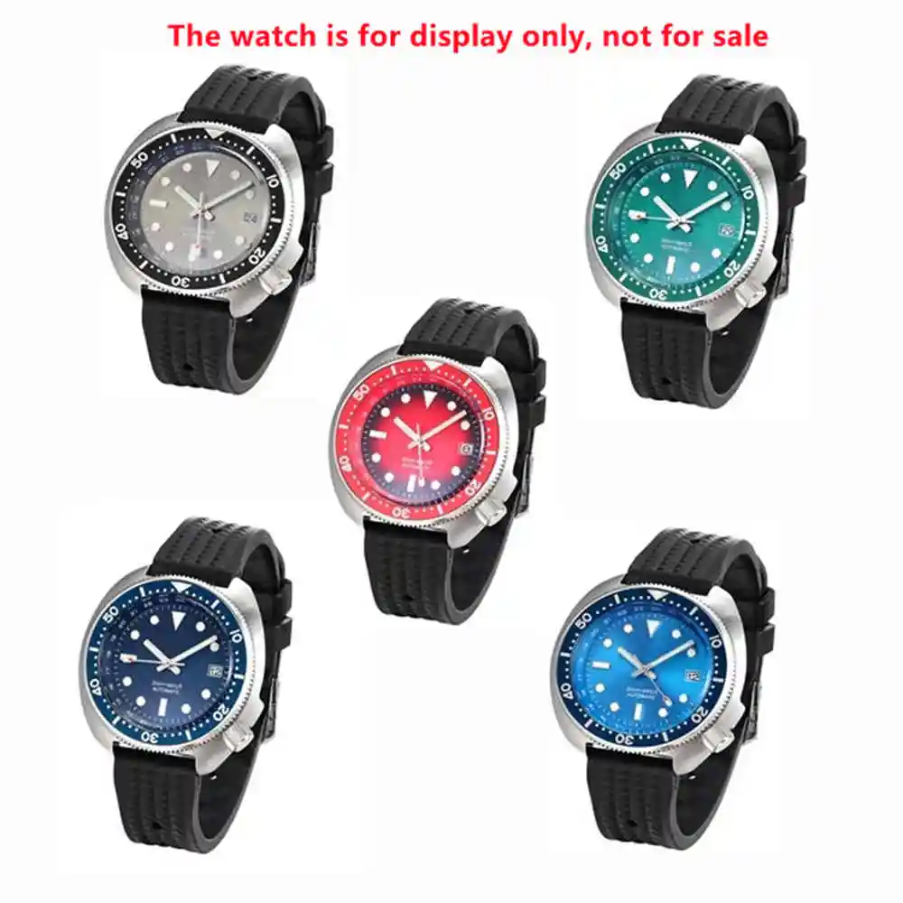 28.5MM Baby Blue Green Dark Blue Watch Dial For SKX007 6105 7S26 NH35 Movement 2 Positions Replacement Watch Dial