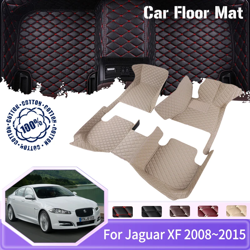 

Floor Mats For Jaguar XF X250 2008~2015 5seat Waterproof Car Mats Full Set Carpete Automotivo Assoalho Universal Car Accessories