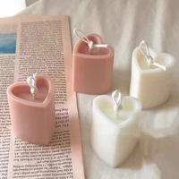 diy handmade candle mold 3d love plastic resin soap aromatherapy candle mould candle making tool wedding party supplies gifts