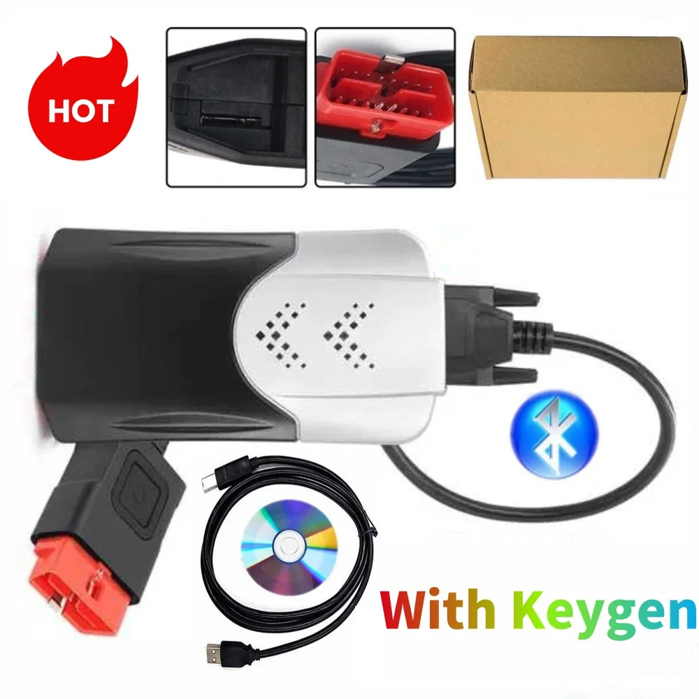 Новинка 2024 Vci Vd 2021 11 генератор ключей на Cd Ds150e Cdp с Bluetooth TNESF delфин ORPDC Obd сканер