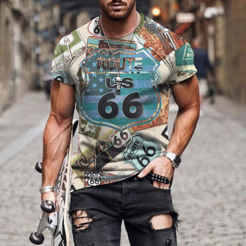 Футболка мужская и женская с коротким рукавом универсальная Свободная рубашка 3D