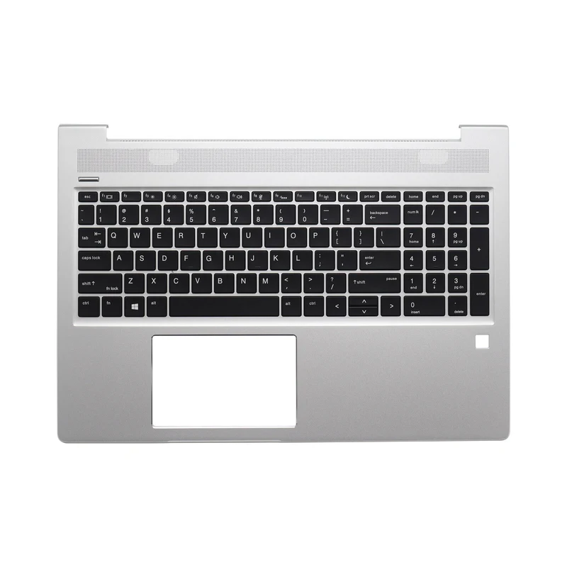 Фото YY+Подставка для рук для HP ProBook 450 G6 450 G7 с клавиатурой с подсветкой и отверстием для сканера отпечатков пальцев L45090-001 №1
